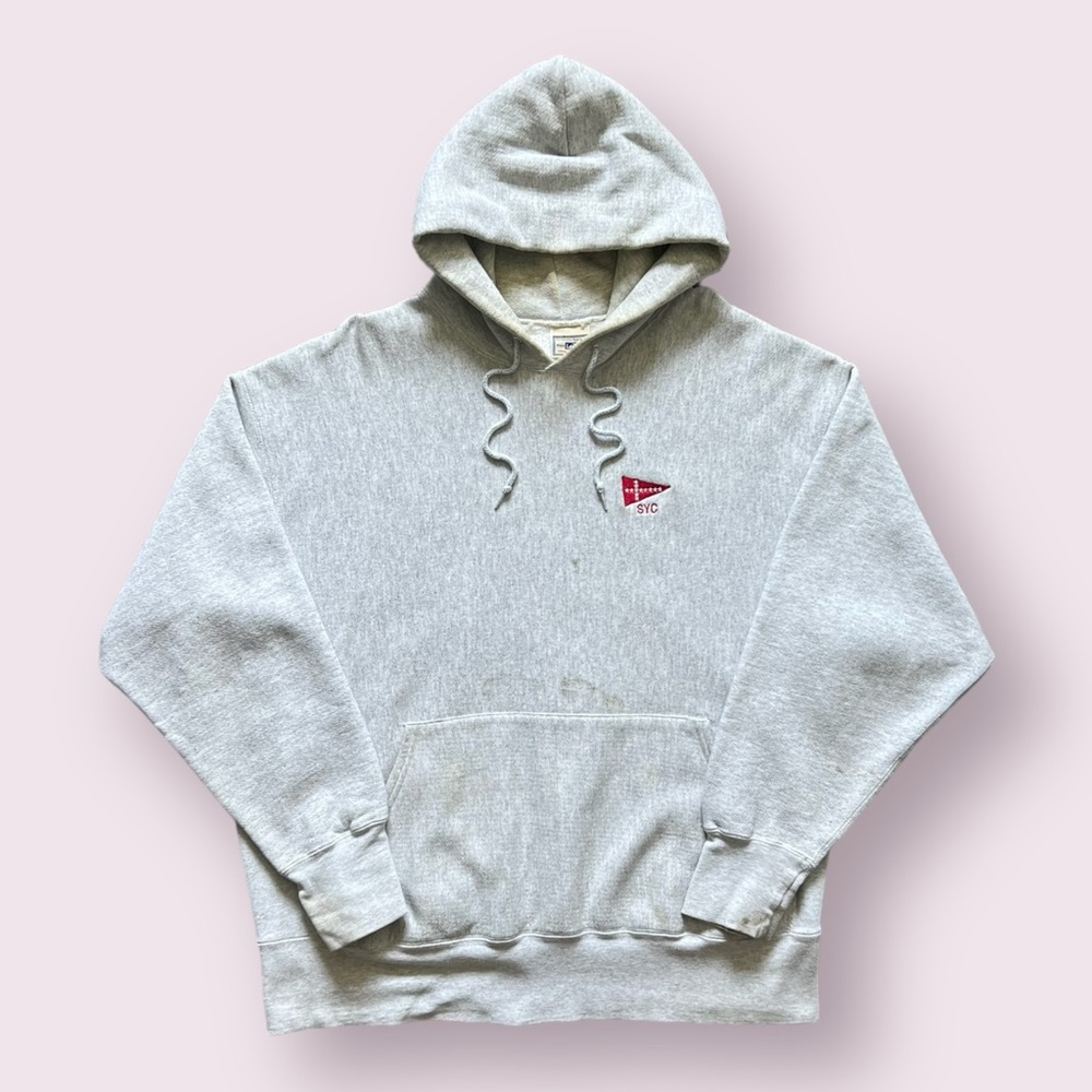 Vintage Lee SYC Heavy Pullover Hoodie - Grey